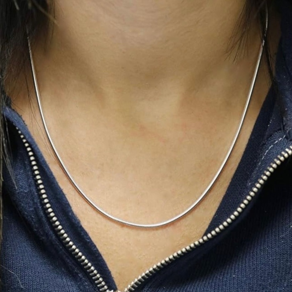 20" 1.5mm Stainless Snake Chain with Freedom Clasp